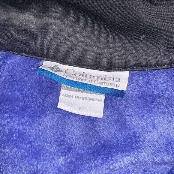 COLUMBIA Womens Fleece‎ Jacket Size Large Blue - Picture 2 of 8